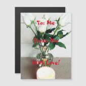 À : Moi, De : Moi, Avec Amour ! Carte magnétique (Devant / Derrière)