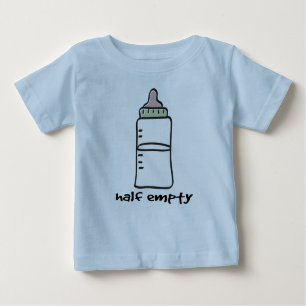 À moitié vide - un T-shirt drôle de bébé