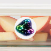 A Molecule sticker. Labels (Aangebracht)