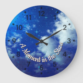 A Moment in the Stars Wall Clock | Night Sky Decor Grote Klok