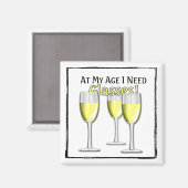 À mon âge (Amateur de vin blanc) - Aimant (Recto/Verso)