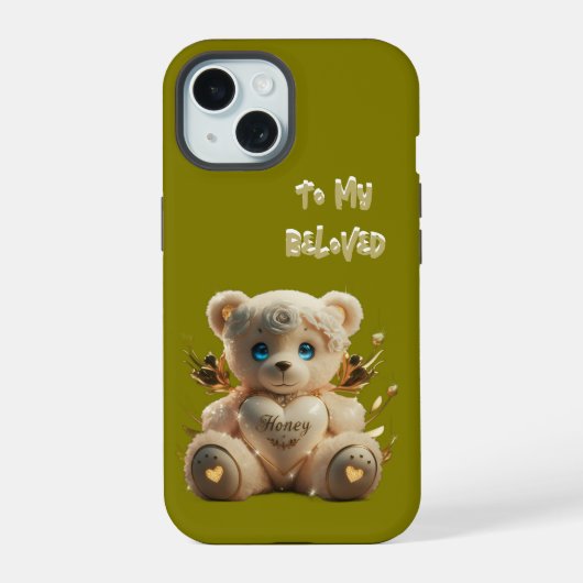 À mon aimé – Ours en peluche inspiré de la porcela (Verso)