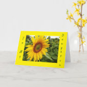 À MON AMOUREUX * FILLE*-HEUREUSE CARTE D'ANNIVERSA (Fleur jaune)