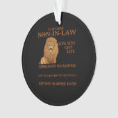 À Mon Beau-Fils, Donne-Toi Une Fille Magnifique (devant)