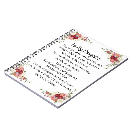 À mon Carnet fille (Côté gauche)