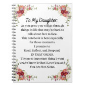 À mon Carnet fille (Devant)