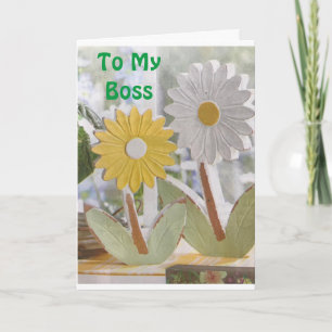 À MON EXTRAORDINAIRE **BOSS** CARTE D'ANNIVERSAIRE