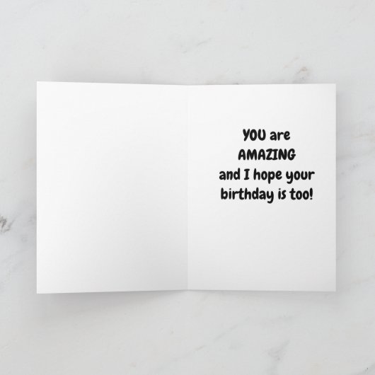 À MON EXTRAORDINAIRE **SOEUR DOUCE** CARTE D'ANNIV (Intérieur)