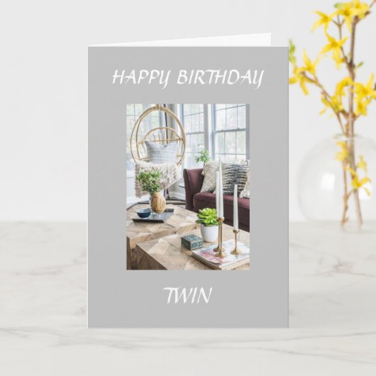 À MON EXTRAORDINAIRE **SOEUR DOUCE** CARTE D'ANNIV (Fleur jaune)