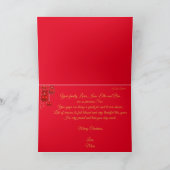 À mon Fils et sa carte de voeux de Noël de famille (Intérieur)