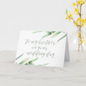 À mon frère sur votre carte de jour de mariage (Fleur jaune)