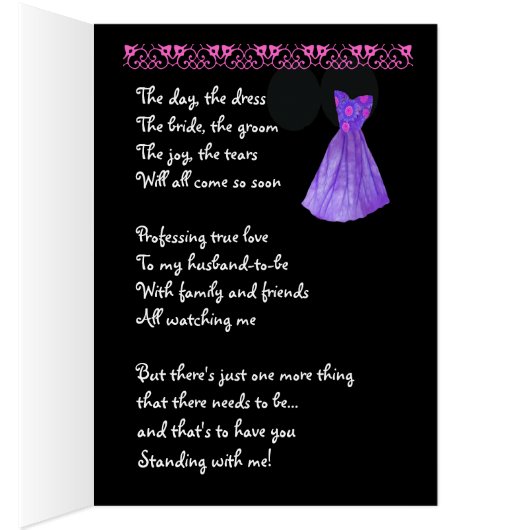 À mon futur mari - robe pourpre (Intérieur (Droit))