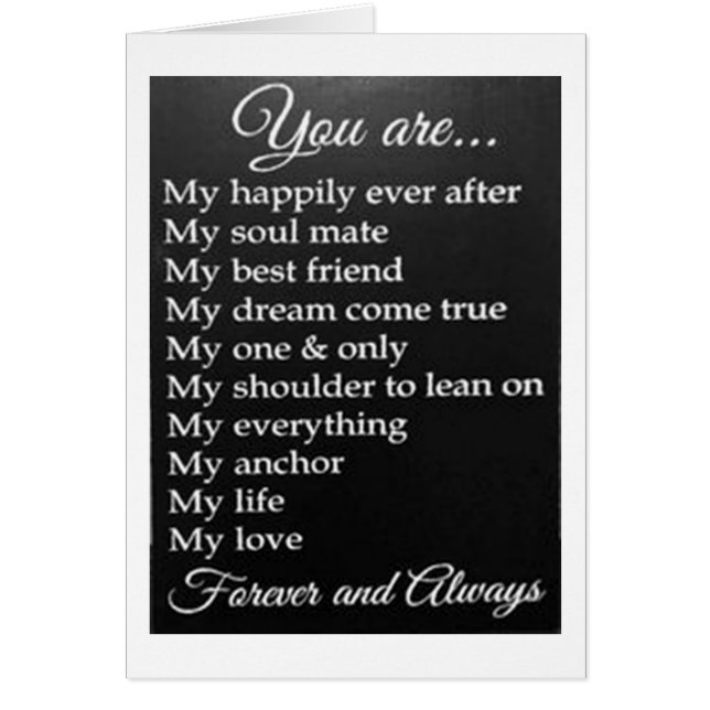 "À MON HEUREUX JAMAIS APRÈS" HEUREUX ANNIVERSAIRE (Devant)