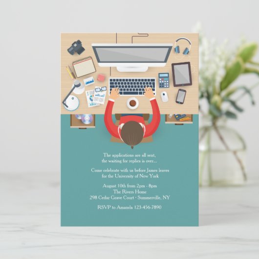 À Mon Invitation De Bureau (Debout devant)