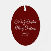 À mon ornement en métal aumônier (Avant gauche)