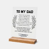 À mon père Poème de fille Fils (Angle)