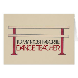 À Mon Professeur De Danse Préféré Ballet Barre Con