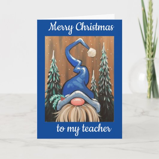 À MON **PROFESSEUR** POUR LA CARTE DE NOËL (Devant)