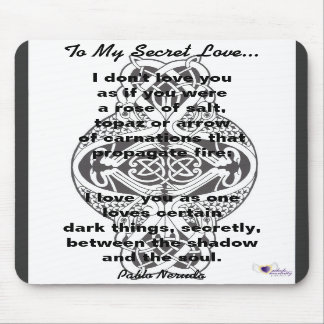 À mon tapis de souris secret d'amour -