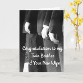 À MON **TWIN BROTHER** SUR SA CARTE DE JOUR DE MAR (Fleur jaune)