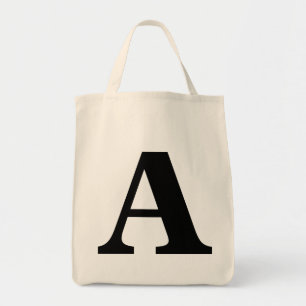 "A" Monogram Bag Tote Bag
