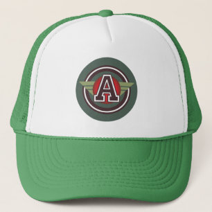 "A" Monogram Trucker Pet
