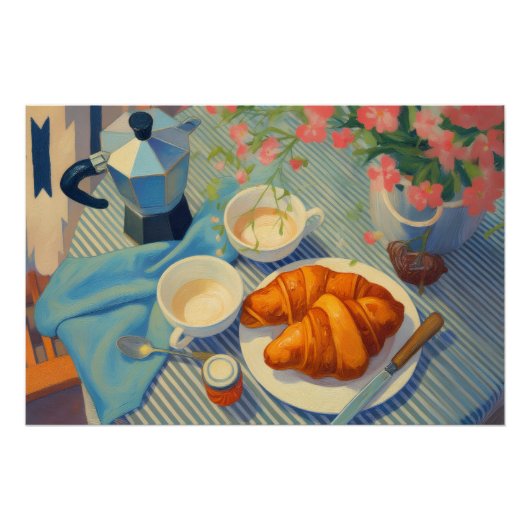 A Morning in Paris - Affiche originale de voyage (Devant)