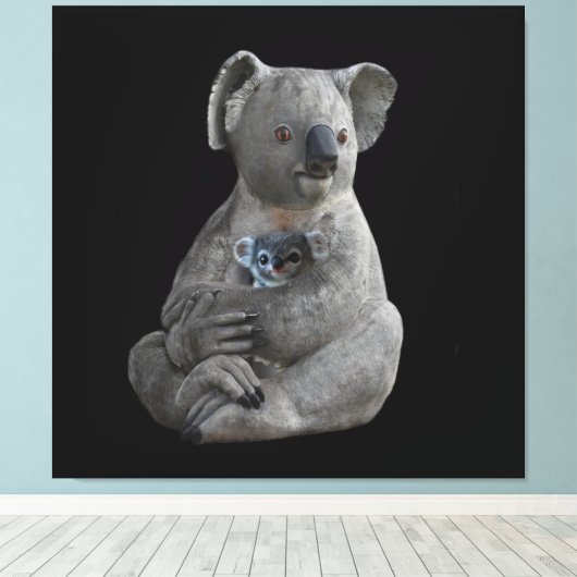 A Mother’s Embrace Canvas Afdruk (Insitu (Houten vloer))