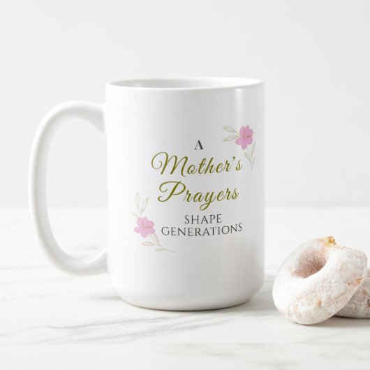 A Mother’s Prayers Mothers Day 2026 Mug (Avec donut)