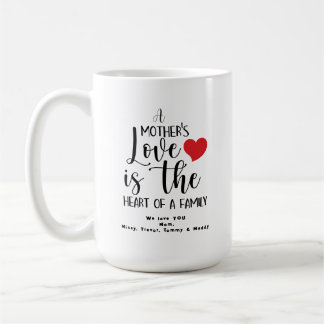 A Mother's Day Love Heart Of Family T-Shirt Koffiemok