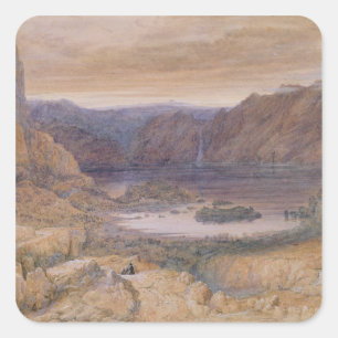 A Mountain Lake, Noorwegen, c.1827 Vierkante Sticker