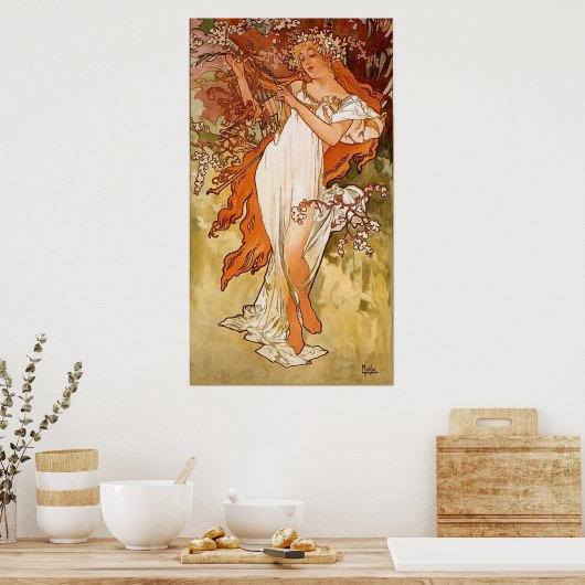 A. Mucha  kunst Poster (Keuken)