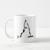 "A" Mug de café (Gauche)