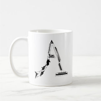 "A" Mug de café
