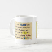 A mug for sharing your pro-life beliefs. (Devant gauche)