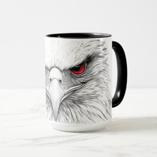 A mug with a picture of a bird mok (Voorkant rechts)