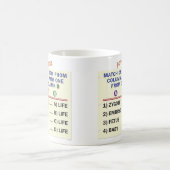 A mug with a quiz. (Centre)