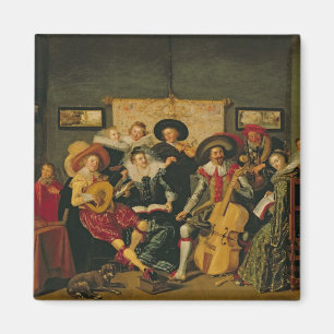 A Musical Party, c.1625 Magneet