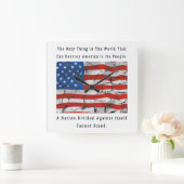 A Nation Divided Against Itself Cannot Stand Vierkante Klok (Huis)