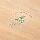 A New Chapter Acrylic Baby Shower Invitation (Poser)