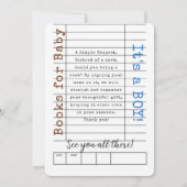 A New Chapter Baby Shower BOY Invitation (Dos)