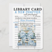 A New Chapter Baby Shower BOY Invitation (Devant)