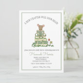 A New Chapter Baby Shower Invitation (Debout devant)