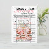 A New Chapter Baby Shower Kaart (Staand voorkant)