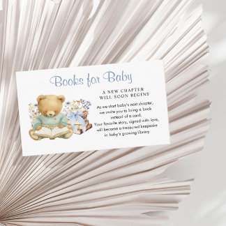 A New Chapter Begin Cute Bear Books for Baby Informatiekaartje