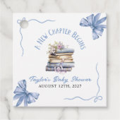 A New Chapter Begins Baby Shower  Bedankjes Labels (Voorkant)
