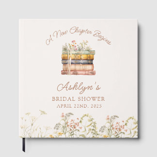  A New Chapter Begins Bridal Shower Guest Book Gastenboek
