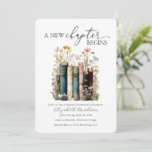 A New Chapter Begins Bridal Shower Invitation (Debout devant)