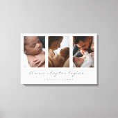A New Chapter Begins Family Multi Photo Script Canvas Afdruk (Voorkant)