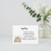 A New Chapter Begins Registry Invitation Insert (Debout devant)